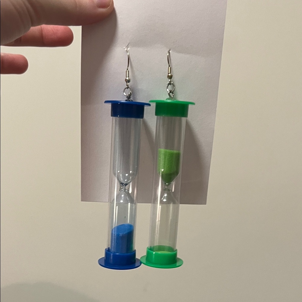 Handmade Hourglass Sand Earrings